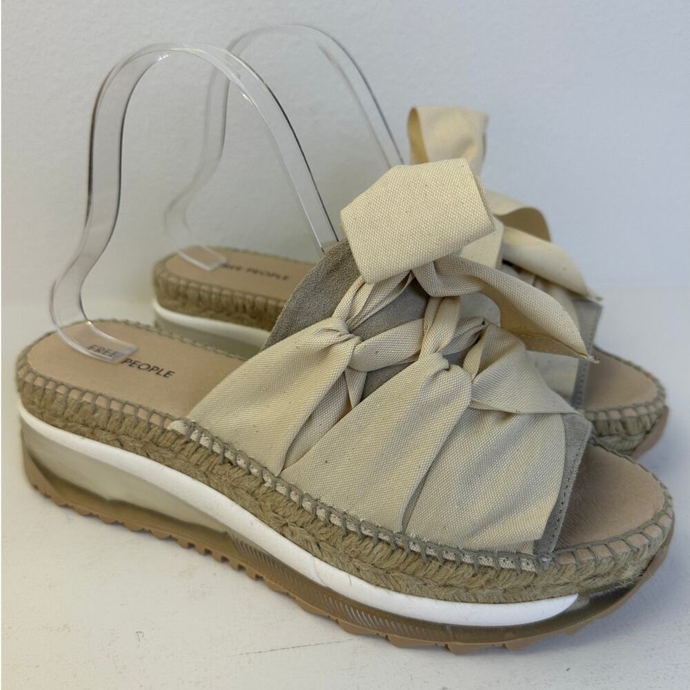 Free People Ivory Chapmin Sport Platform Sandals Women's Sz 37 (7) | NIB